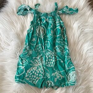 Cat & Jack Teal Off-Shoulder Romper